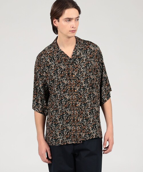 m's braque エムズブラック オープンカラー レーヨンシャツ m's braque（エムズブラック） シャツ 「別注」m's braque レーヨン