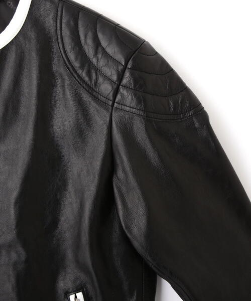 革ジャン ライダース Schott/ショット/NOCOLLAR RACING JACKET/ノーカラー レーシング ジャケット メンズ レディースの画像