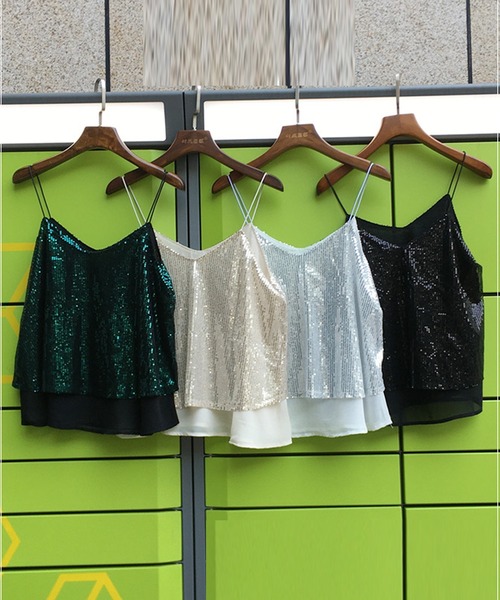 DAY CLOSET キャミソール レディース 煌めきで視線ひとり占め