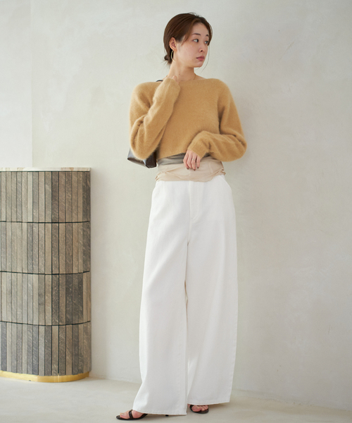 Plage プラージュ＊Light fur midi カーディガン ベージュ Plage プラージュ＊Light fur midi カーディガン ベージュ