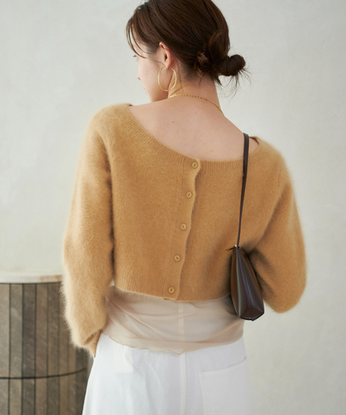plage カーディガン Light Fur Short レディース : ZOZOTOWN