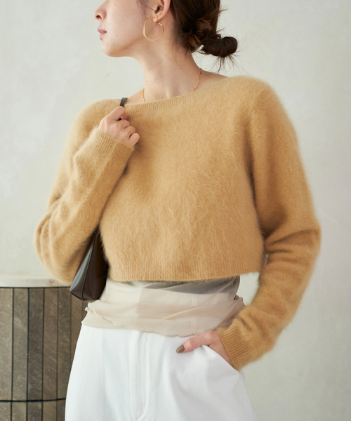 plage（プラージュ） カーディガン Light Fur Short カーディガン