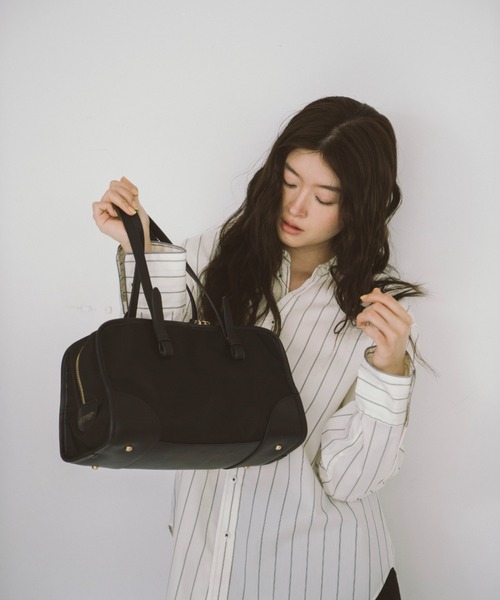 theater products ナイロンツイルスクエアハンドバッグ L THEATRE PRODUCTS（シアタープロダクツ） ボストンバッグ ナイロン