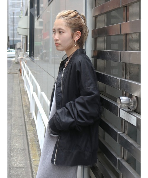Ungrid - 今期新品UngridルーズMA-1♡ Ungrid（アングリッド） ma1 ma-1 チュールドッキングMA-1 レディース