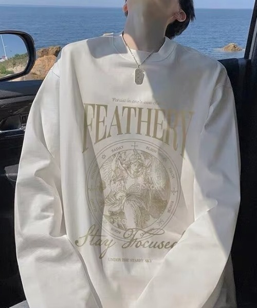 link lot tシャツ 「25年秋冬新作」フロントビッグロゴロンT メンズ