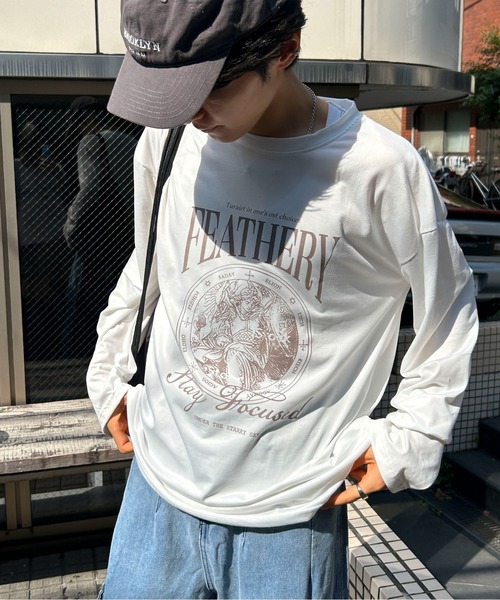 link lot tシャツ 「25年秋冬新作」フロントビッグロゴロンT メンズ