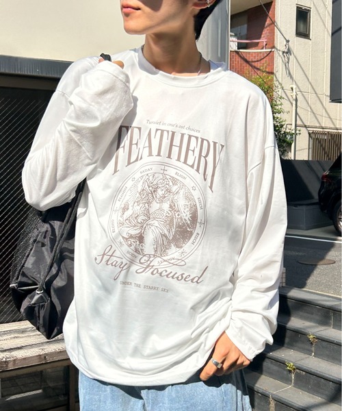 link lot tシャツ 「25年秋冬新作」フロントビッグロゴロンT メンズ