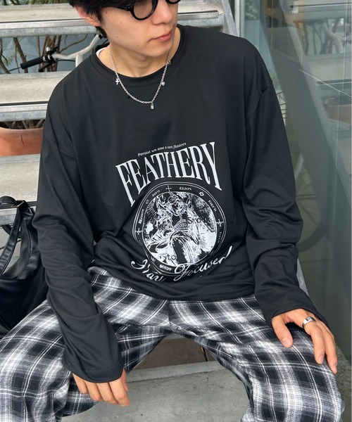 link lot tシャツ 「25年秋冬新作」フロントビッグロゴロンT メンズ