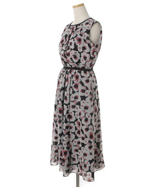 エポカザショップ ワンピース 花柄 ノースリーブ 40 M EPOCA THE SHOP