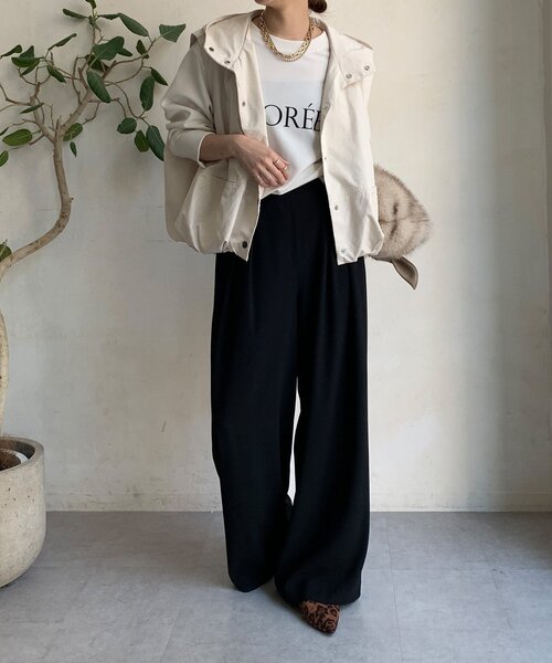 DouDou（ドゥドゥ） ベスト ジレ 「WEB限定」裾バルーンフーディー