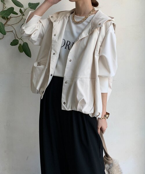 DouDou（ドゥドゥ） ベスト ジレ 「WEB限定」裾バルーンフーディー