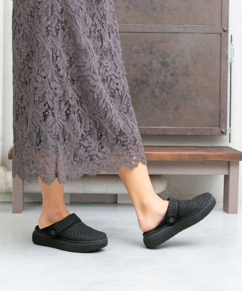 「Gomu 56」 フラットサンダル LL カーキ レディース_画像5