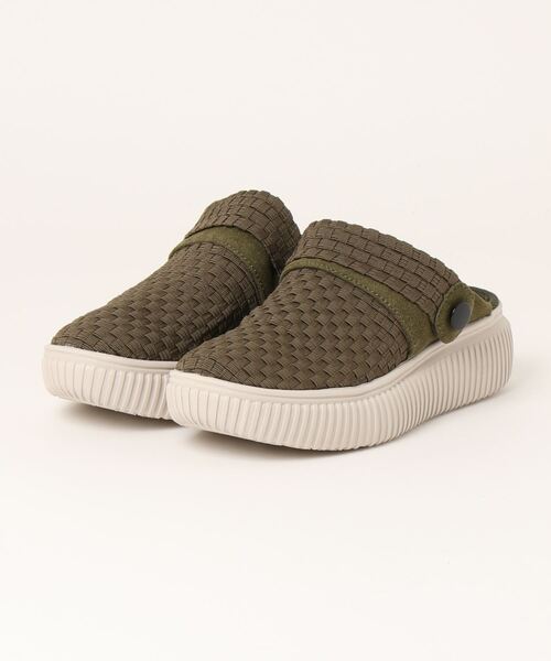 「Gomu 56」 フラットサンダル LL カーキ レディース_画像8