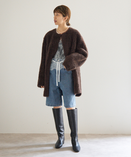 IENA（イエナ） ムートンコート ボアコート Maison IENAムートンコート 
