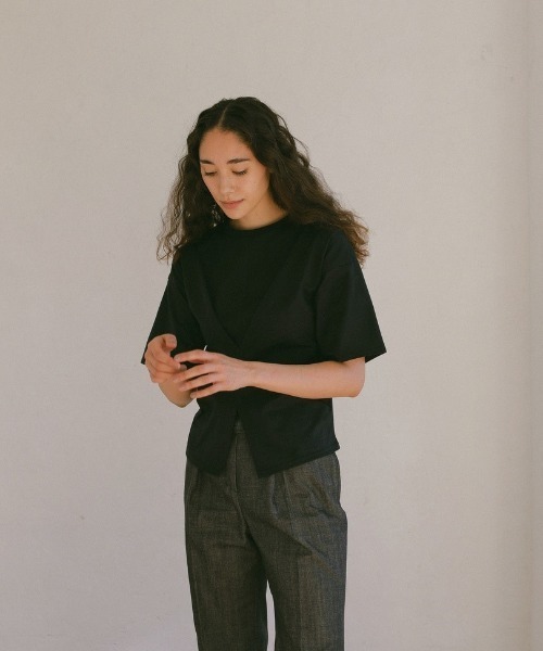 「CASA FLINE」 半袖カットソー FREE ブルー レディース_画像4