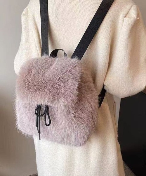 suppli mohh（サプリモー） デイバック リュック フェイクファー