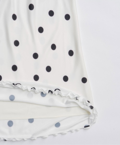 MAISON SPECIAL ドットスカート MAISON SPECIAL(メゾンスペシャル)｜Dot Frill Midi-length Skirt