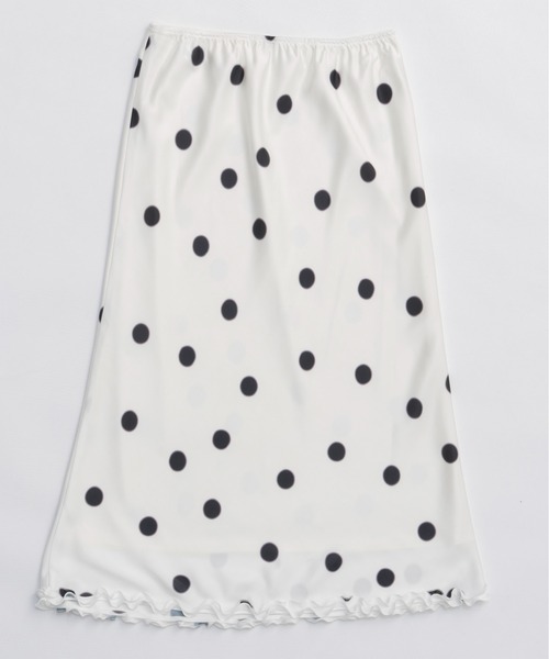 MAISON SPECIAL（メゾンスペシャル） スカート Dot Frill Midi-length