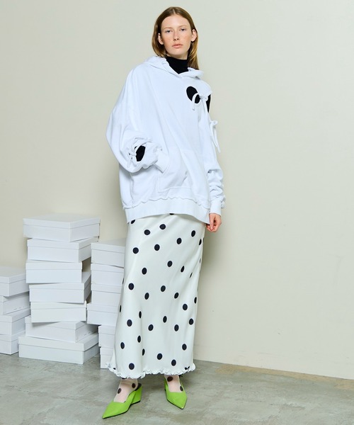 MAISON SPECIAL（メゾンスペシャル） スカート Dot Frill Midi-length