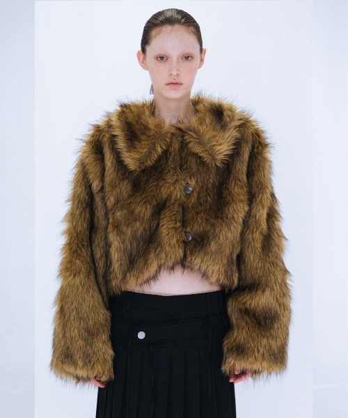 コート アウター FAKE FUR SHORT JACKET レディース_2
