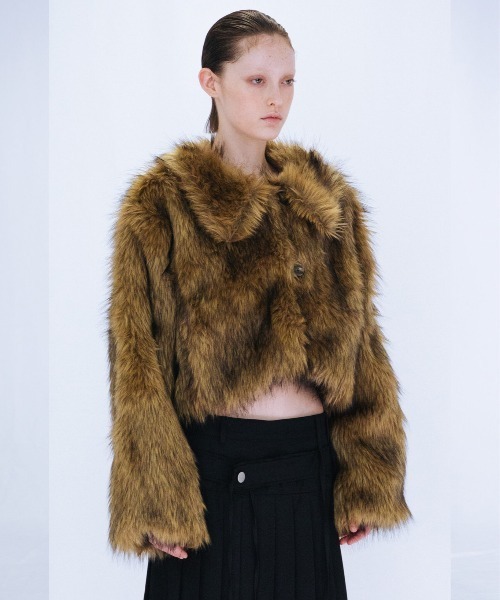 コート アウター FAKE FUR SHORT JACKET レディース_3