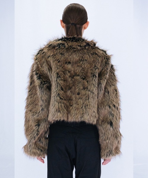 コート アウター FAKE FUR SHORT JACKET レディース_9