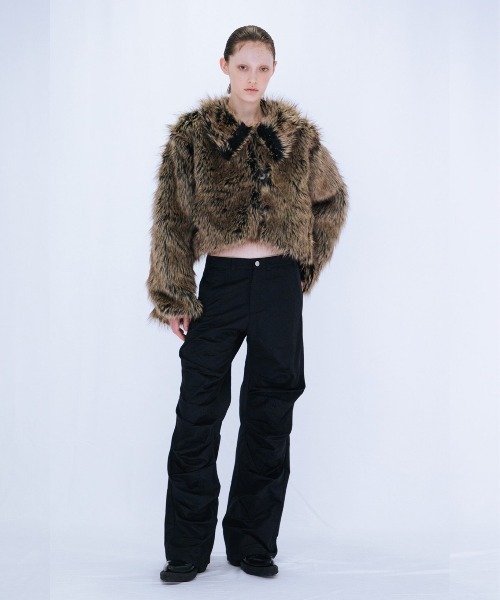 コート アウター FAKE FUR SHORT JACKET レディース_11