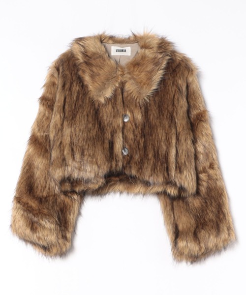 コート アウター FAKE FUR SHORT JACKET レディース_12