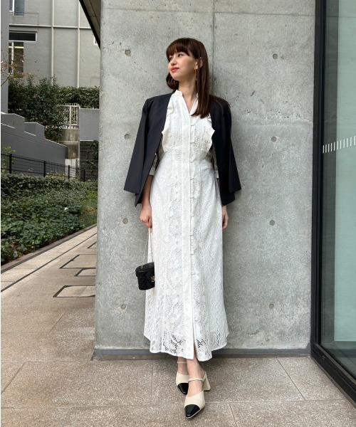 SNIDEL（スナイデル） 7分袖ワンピース 0 ブルー レディース