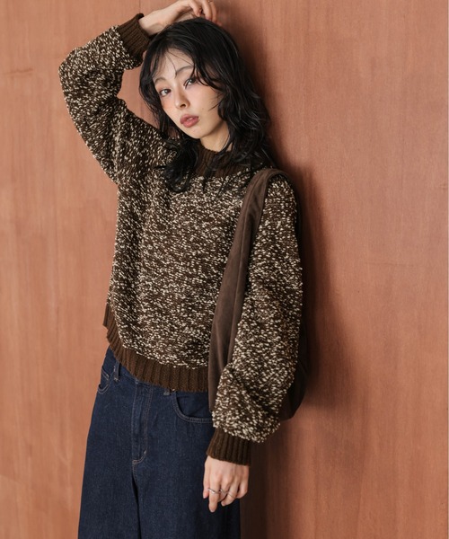 La-gemme（ラジェム） ニット セーター ぽわん袖 ポッピングシャワー