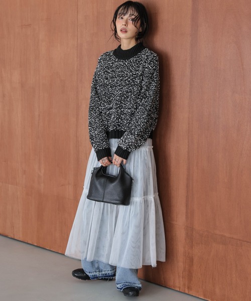 La-gemme（ラジェム） ニット セーター ぽわん袖 ポッピングシャワー