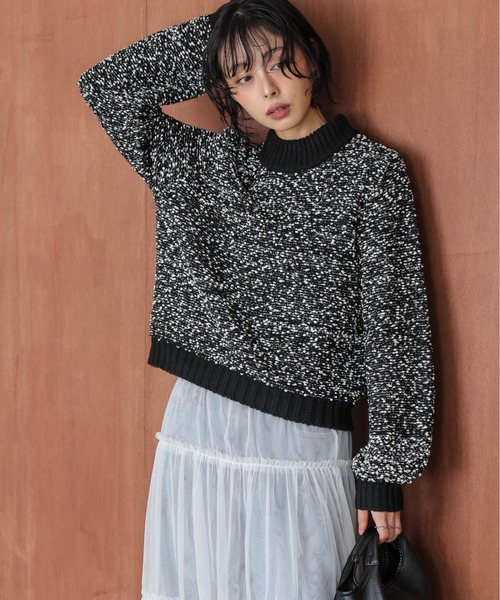 La-gemme（ラジェム） ニット セーター ぽわん袖 ポッピングシャワー