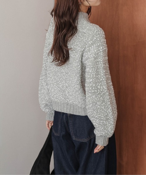 La-gemme（ラジェム） ニット セーター ぽわん袖 ポッピングシャワー