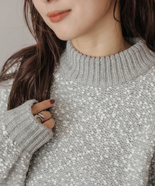 shirocon ポッピングシャワーニット　グレー36 shirocon ポッピングシャワーニット グレー36 - メルカリ