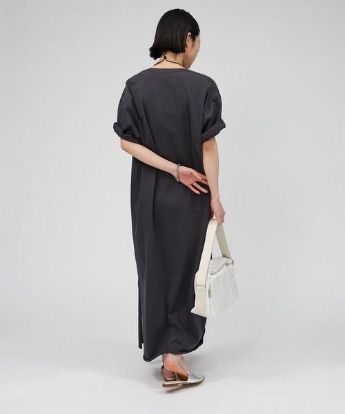 「BABYLONE」 半袖ワンピース フリー オレンジ レディース_画像6