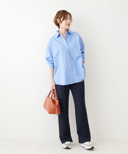 「IENA」 パンツ 36 ネイビー レディース_画像3