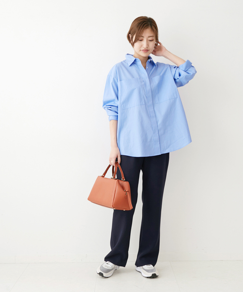 「IENA」 パンツ 36 ネイビー レディース_画像5