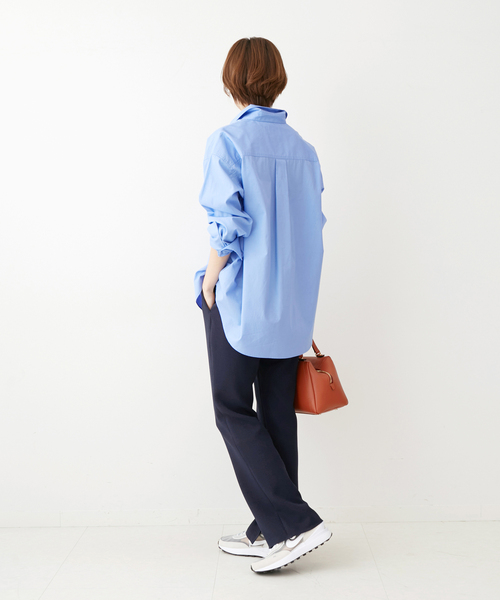 「IENA」 パンツ 36 ネイビー レディース_画像6