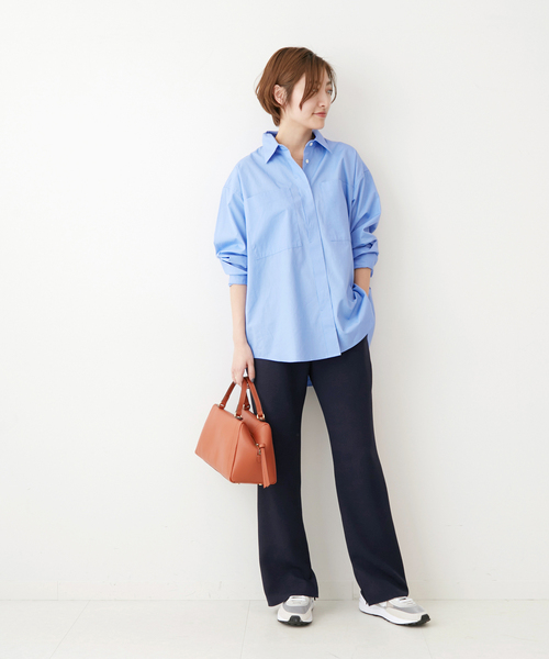 「IENA」 パンツ 36 ネイビー レディース_画像8