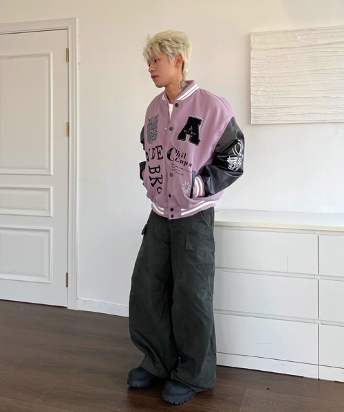 Ressaca（レサーカ） スタジャン オーバーサイズサガラ刺繍スタジャン