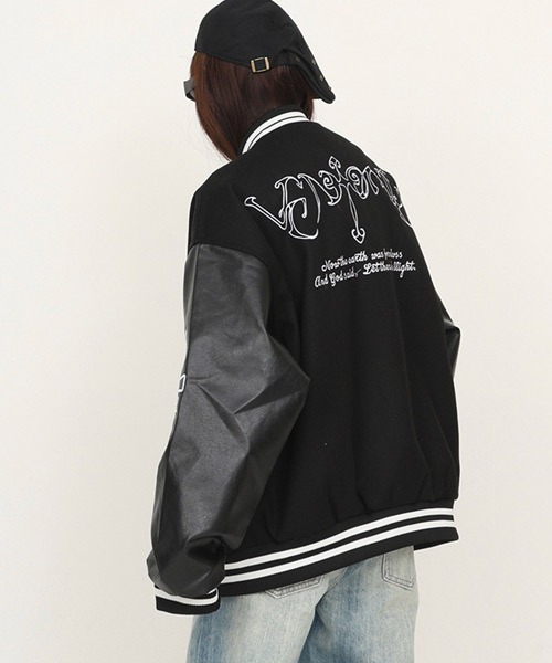 Ressaca（レサーカ） スタジャン オーバーサイズサガラ刺繍スタジャン