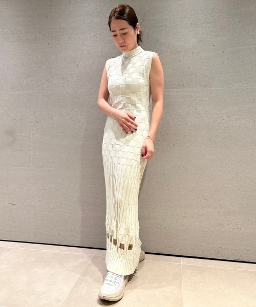 「emmi」 ノースリーブワンピース 0 ブラック レディース_画像9