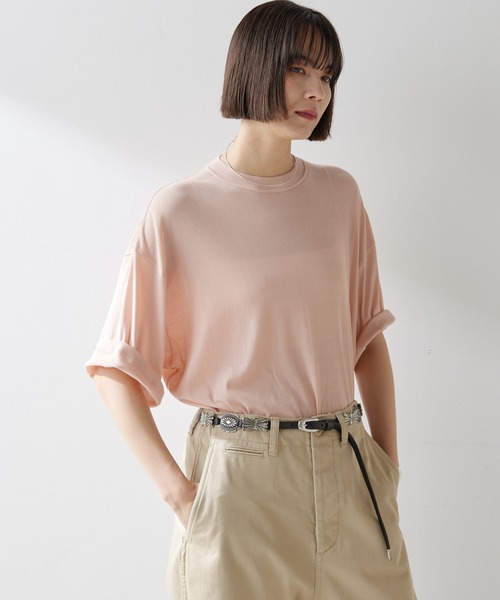 「Whim Gazette」 半袖Tシャツ FREE ベビーピンク レディースの画像