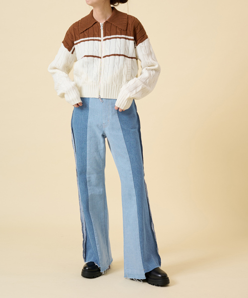 「U by SPICK&SPAN」 デニムパンツ 25 ブルー レディース_画像5