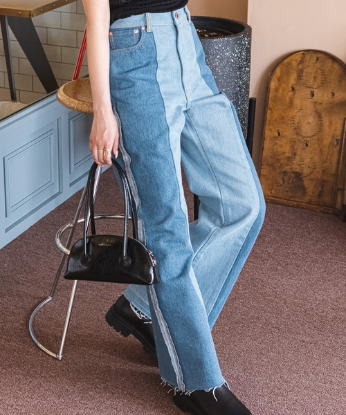 「U by SPICK&SPAN」 デニムパンツ 25 ブルー レディース_画像8