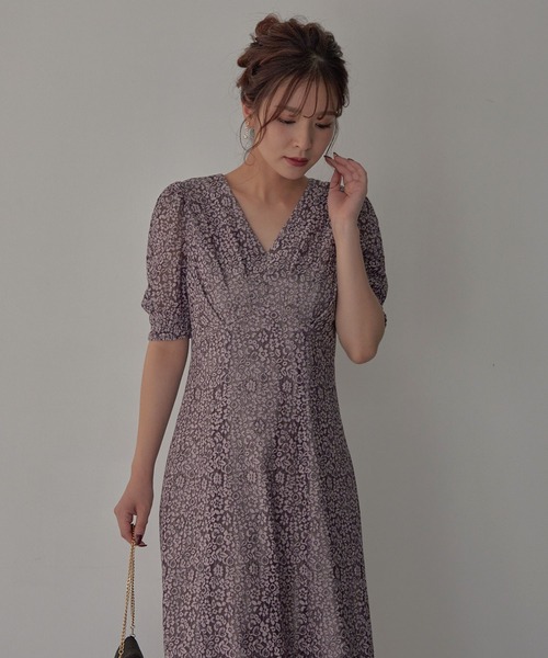 「Dorry Doll」 半袖ワンピース M ブルーグレー レディース_画像5