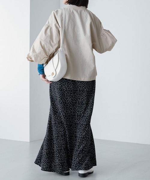 「BONLECILL」 ナイロンブルゾン FREE カーキ レディース_画像4