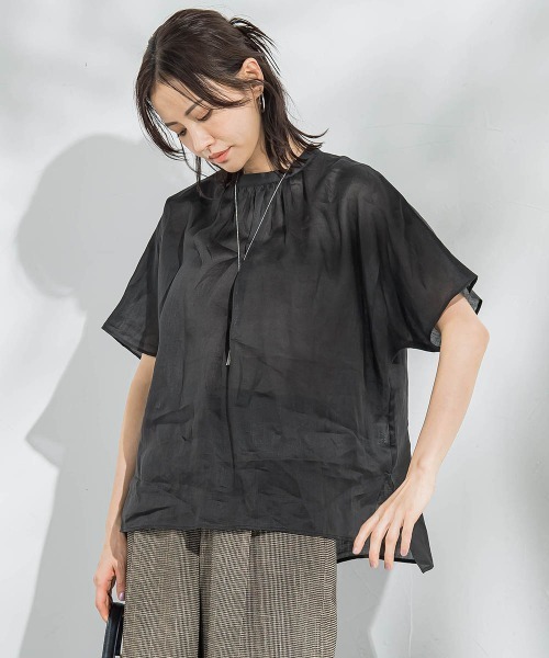 「LAUTREAMONT」 半袖ブラウス 9号 ホワイト レディース_画像8