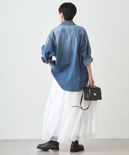 Loungedress（ラウンジドレス） スカート オーガンジーティアード