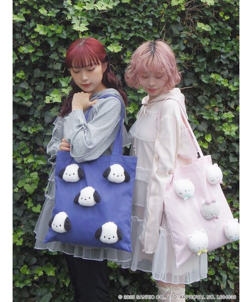 merry jenny（メリージェニー） トートバッグ もこもこポチャッコ